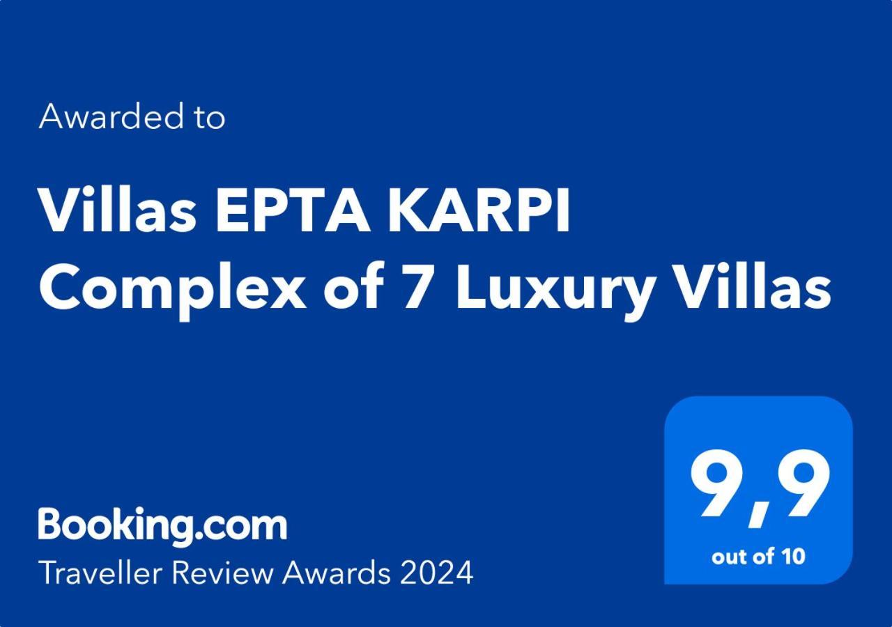 Villas Epta Karpi Complex Of 7 Luxury Villas Skriperon Exterior foto