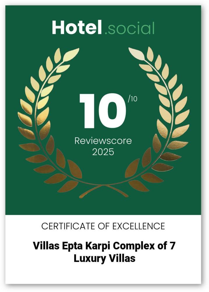 Villas Epta Karpi Complex Of 7 Luxury Villas Skriperon Exterior foto